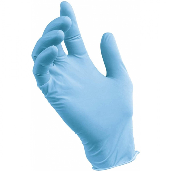 Gants nitrile Ice bleu non poudré M4 - Boîte de 100 pièces - Taille S